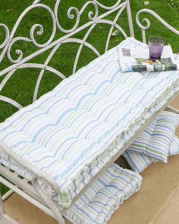 dibor Tenby Stripe Garden Bench Cushion