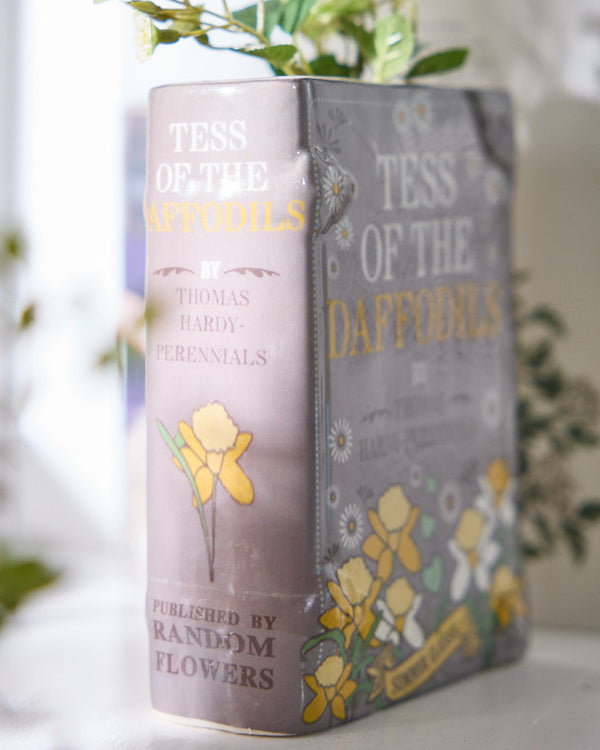 Dibor Tess Of The Daffodils Ceramic Book Vase