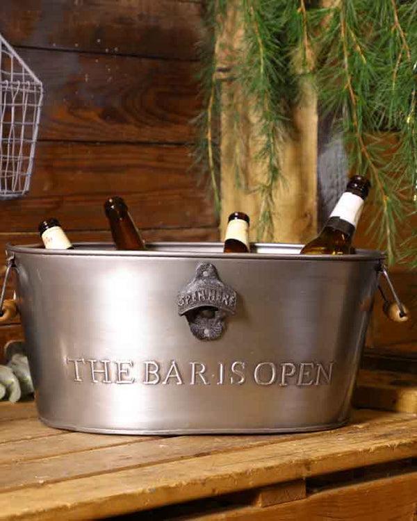 dibor The Bar is Open Beer Bottle Bucket