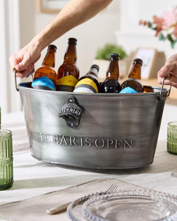 Dibor The Bar Is Open Beer Bottle Bucket