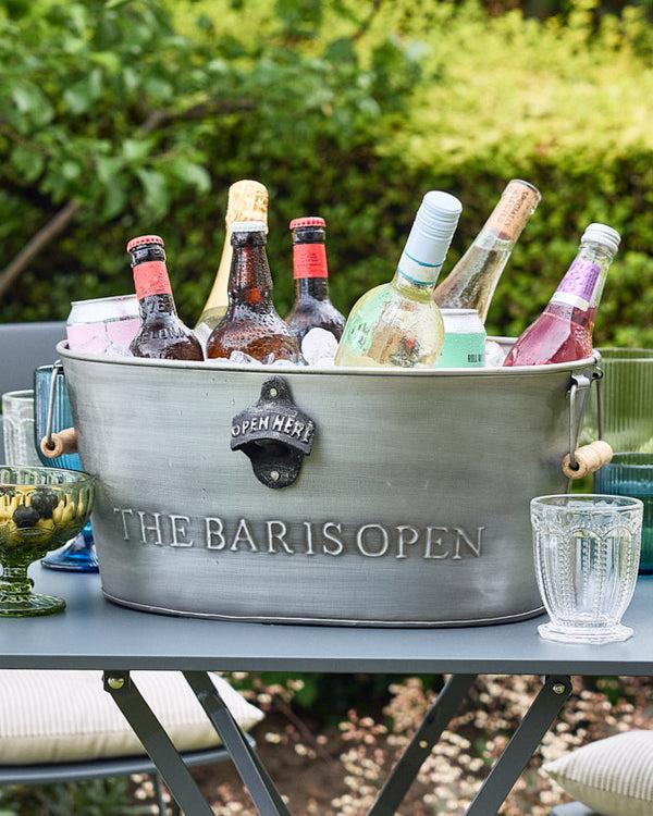 dibor The Bar is Open Beer Bottle Bucket