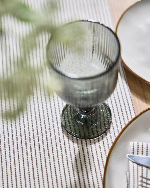 Dibor Ticking Stripe Cotton Table Runner