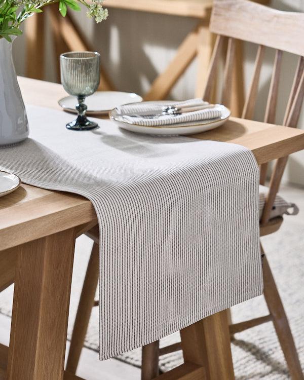 dibor Ticking Stripe Cotton Table Runner