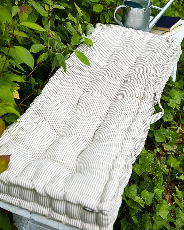 dibor Ticking Stripe Garden Bench Cushion