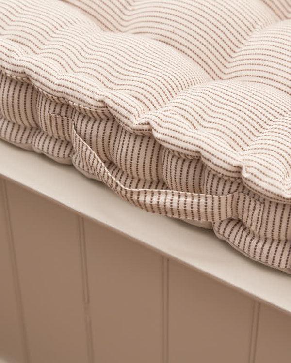 Dibor Ticking Stripe Indoor Bench Cushion