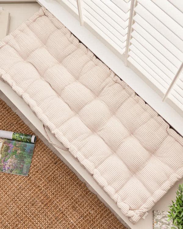 Dibor Ticking Stripe Indoor Bench Cushion