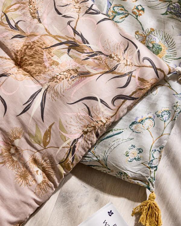 Dibor Tourmant Floral Bench Pad With Tassels