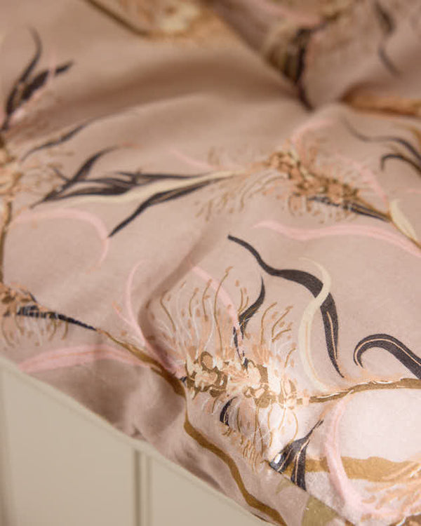 Dibor Tourmant Floral Bench Pad With Tassels
