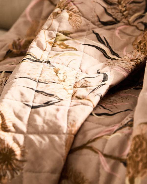 Dibor Tourmant Floral Quilted Throw