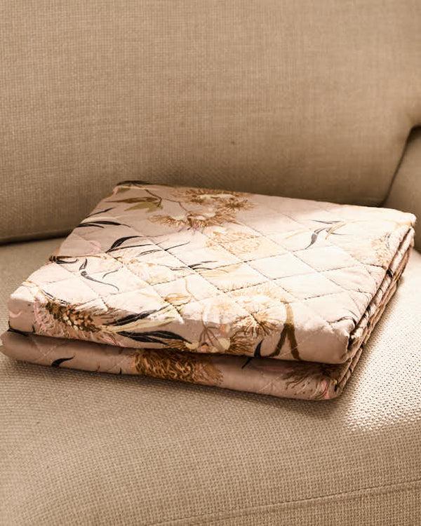 Dibor Tourmant Floral Quilted Throw