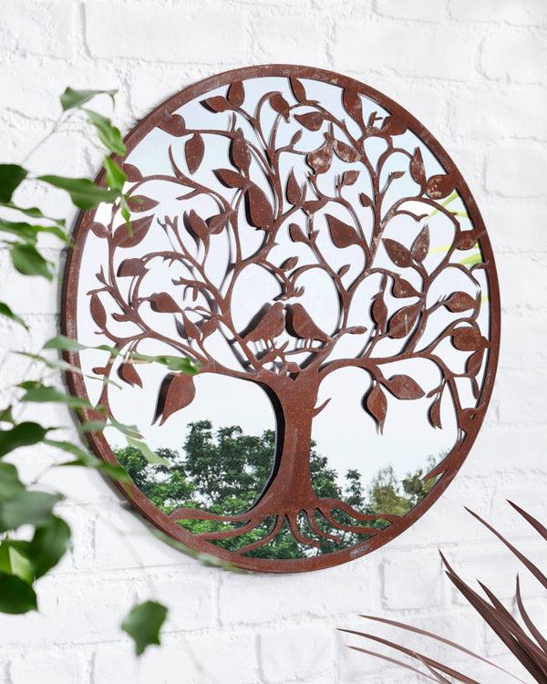 dibor Tree of Love Round Mirror