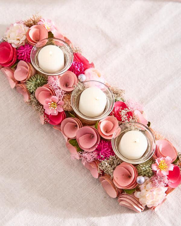 Dibor Triple Belford Floral Candle Holder