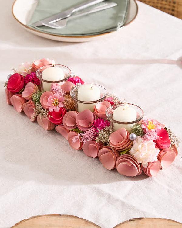 dibor Triple Belford Floral Candle Holder