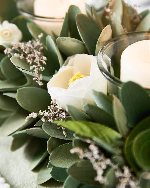 Dibor Triple Stockbridge Floral Candle Holder