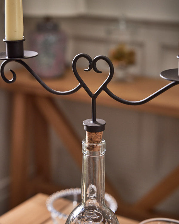 Dibor Twin Candle Holder Bottle Stopper