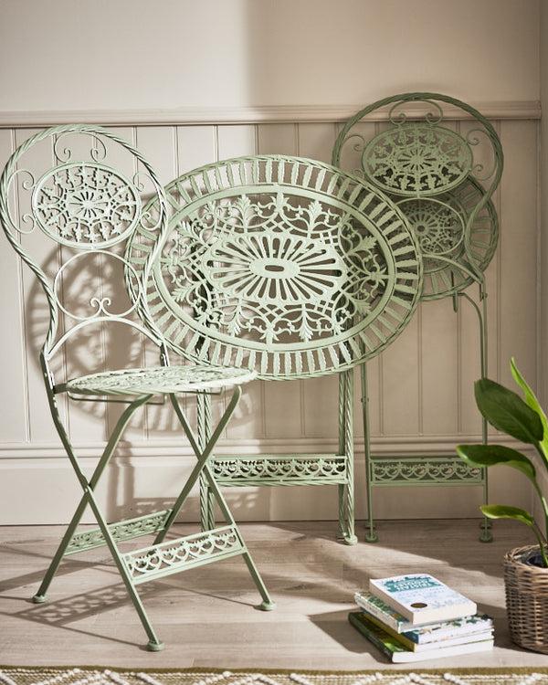 Dibor Two Person Pistachio Green Bistro Set