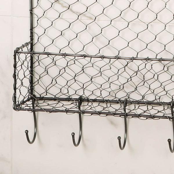 Dibor Two Tier Farmhouse Kitchen Wall Rack
