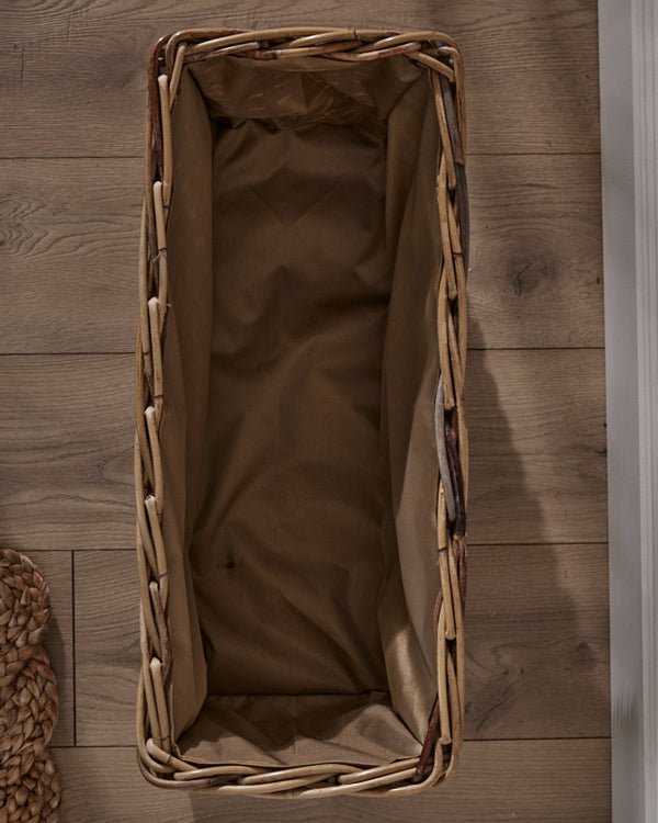 Dibor Under Bench Wicker Storage Basket