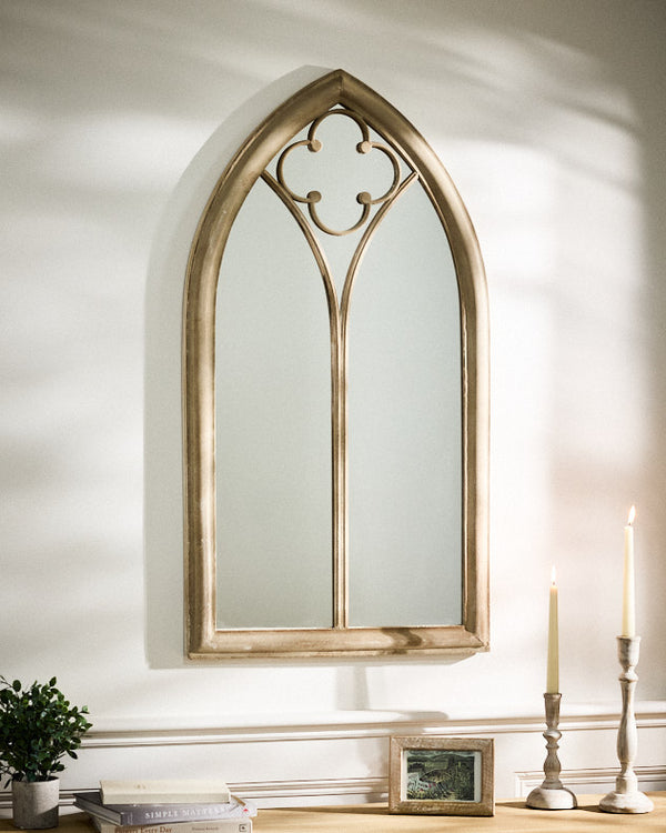 dibor Vienne Pointed Arch Window Mirror
