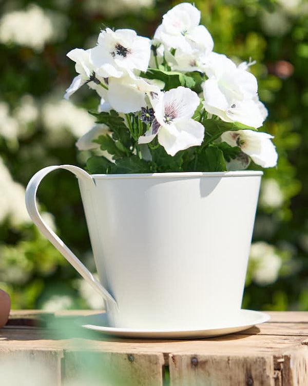 Dibor Vintage Cream Tea Cup Planter