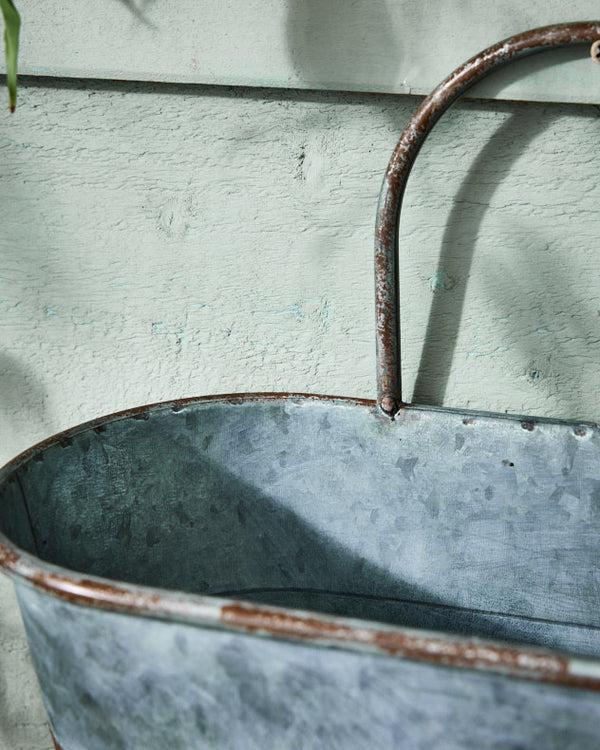 Dibor Vintage Effect Planter With Handle