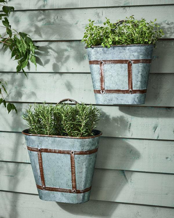 dibor Vintage Effect Planter with Handle