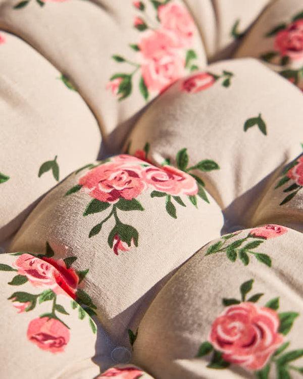Dibor Vintage Rose Garden Bench Cushion