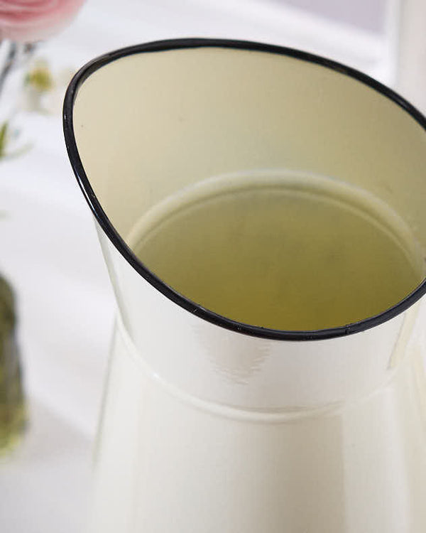 Dibor Vintage Style Cream Pitcher Jug Flower Vase