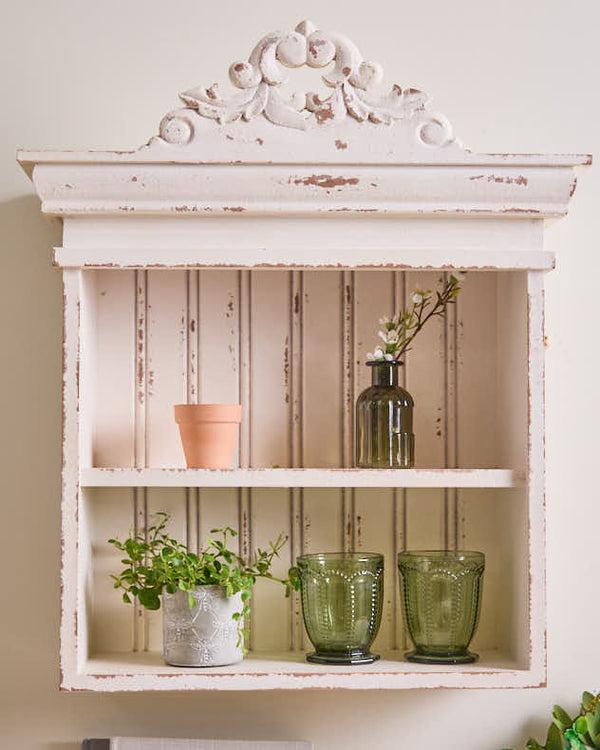 Dibor Vintage Wooden Wall Shelf Rack