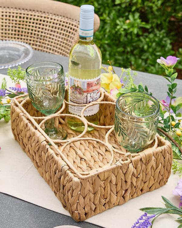 Dibor Water Hyacinth Bottle Caddy