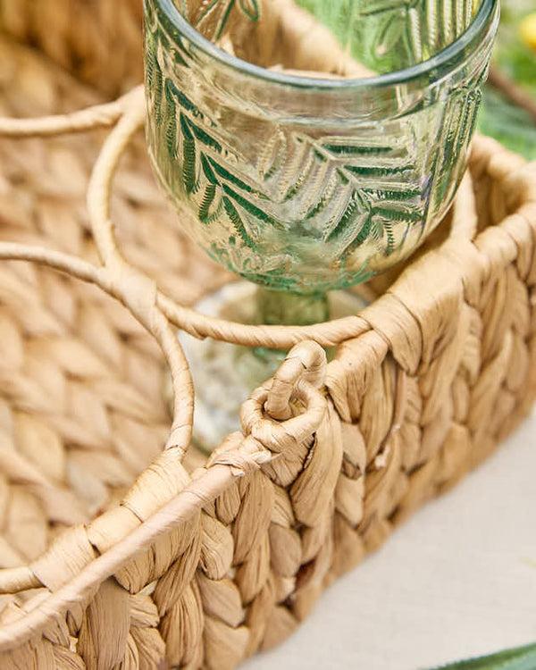 Dibor Water Hyacinth Bottle Caddy
