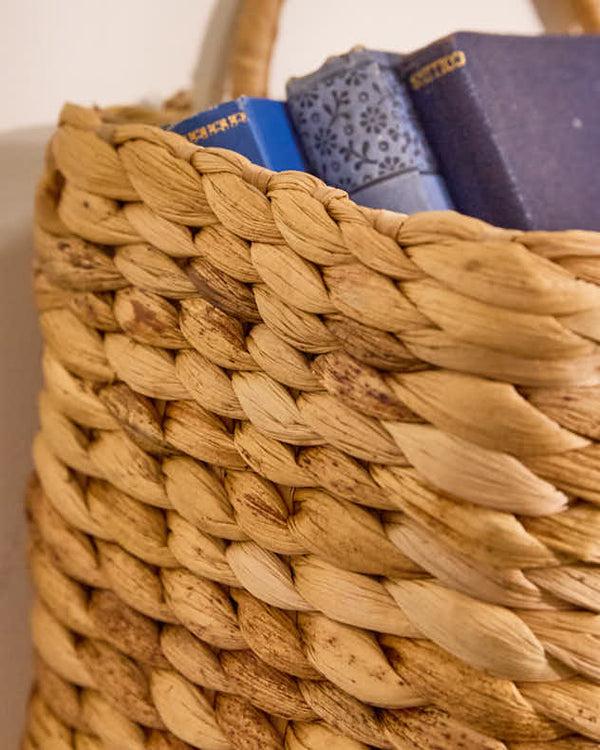 Dibor Water Hyacinth Magazine Basket