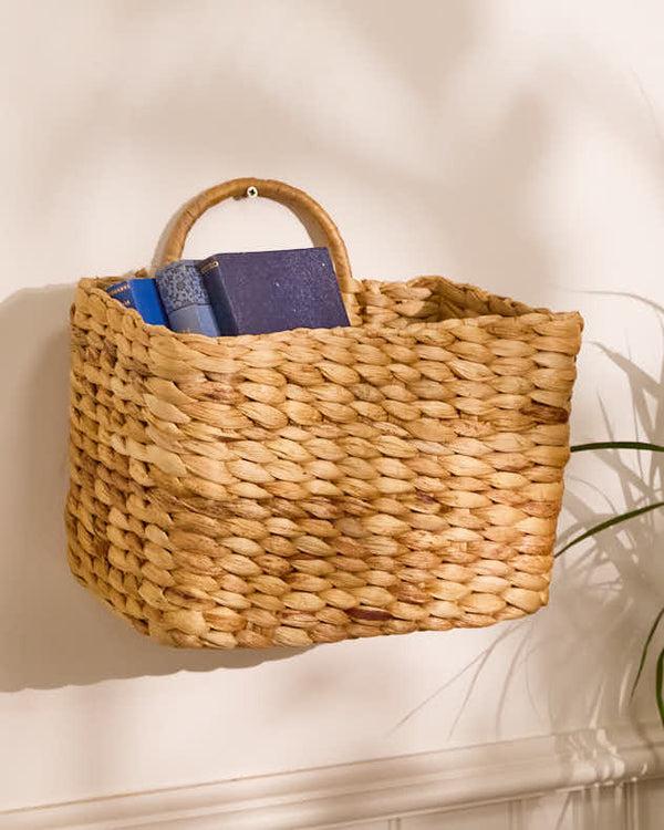 dibor Water Hyacinth Magazine Basket
