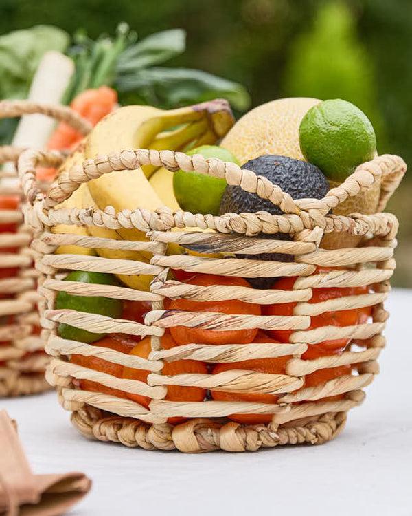 Dibor Water Hyacinth Scalloped Harvesting Basket