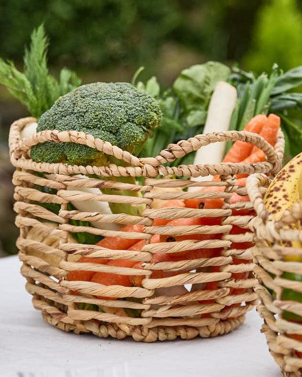 Dibor Water Hyacinth Scalloped Harvesting Basket