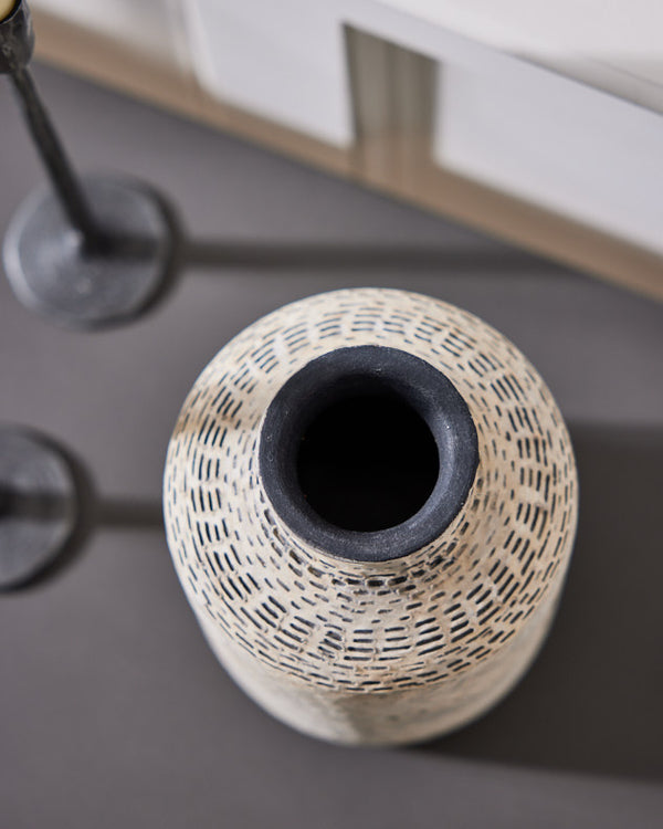Dibor Welte Textured Stoneware Vase