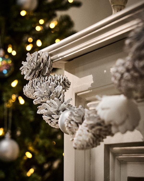 Dibor White Frosted Garland - 120cm