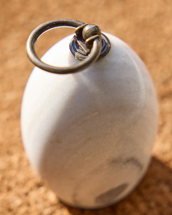 Dibor White Marble Door Stop