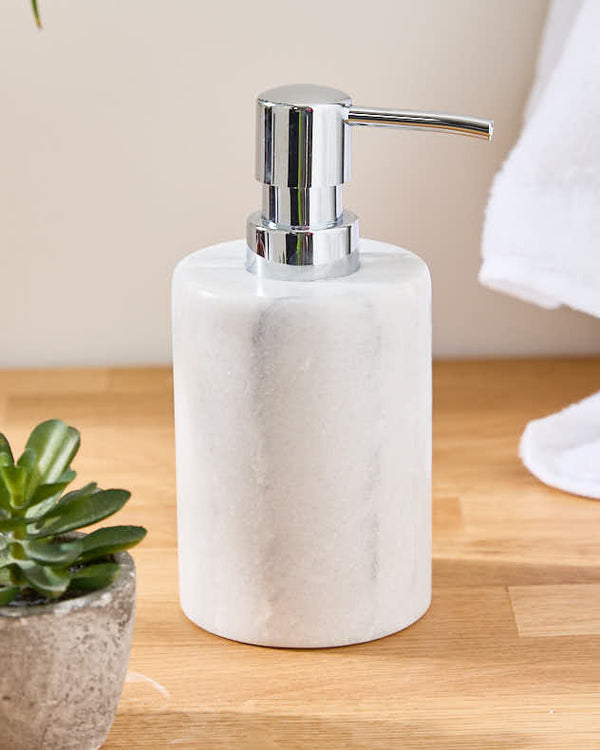 dibor White Marble Soap Dispenser