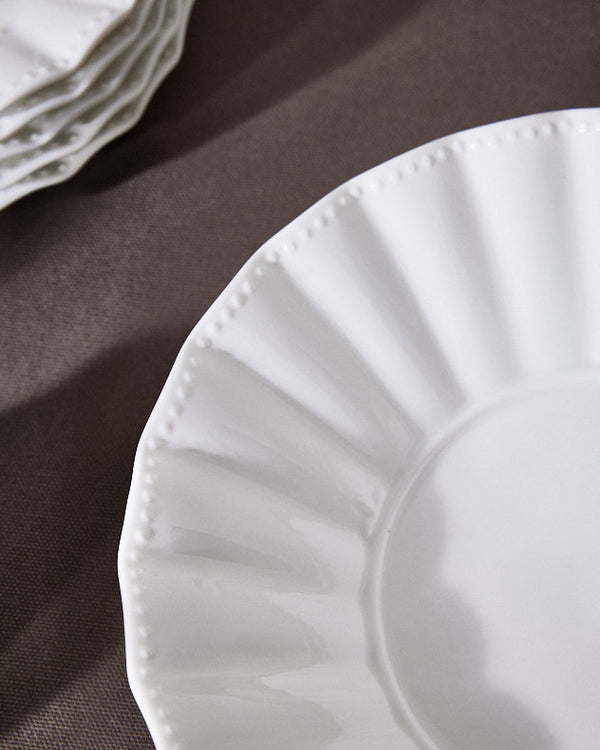 Dibor White Porcelain Tableware Collection