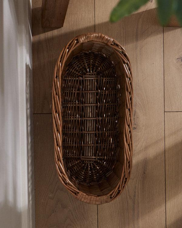Dibor Wicker Bathroom Storage Basket
