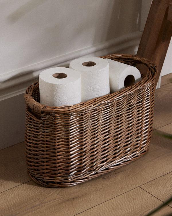 dibor Wicker Bathroom Storage Basket