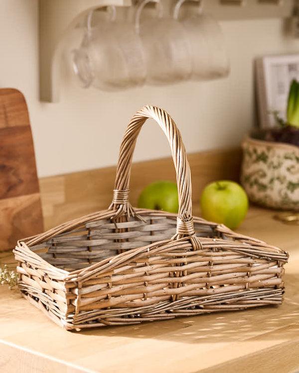 Dibor Wicker Gardening Trug Basket
