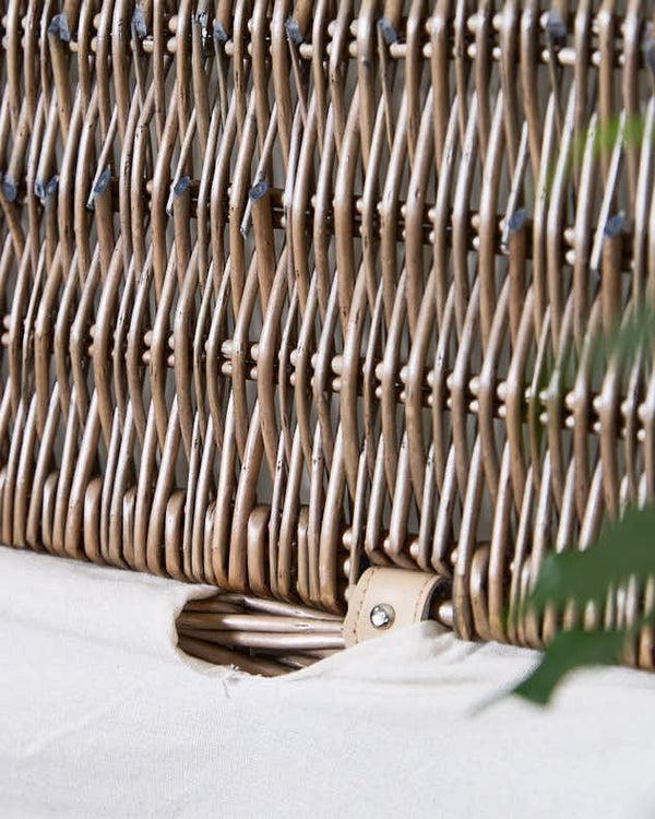 Dibor Wicker Laundry Basket With Partition