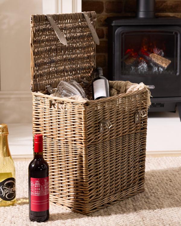 dibor Wicker Wine Bottle Basket