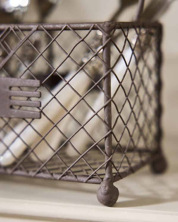 Dibor Wire Cutlery Holder With Handle