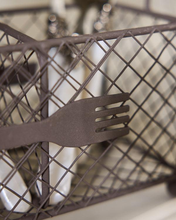 Dibor Wire Cutlery Holder With Handle