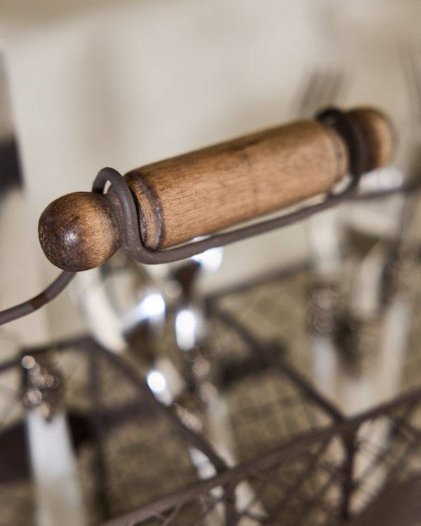 Dibor Wire Cutlery Holder With Handle