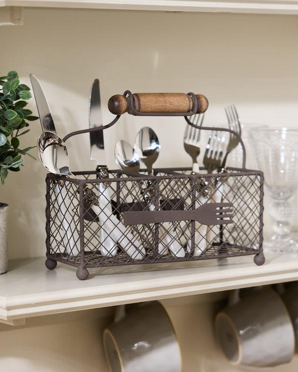 dibor Wire Cutlery Holder with Handle