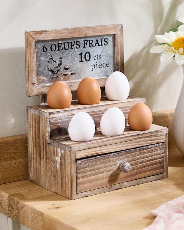 dibor Wooden Egg Caddy